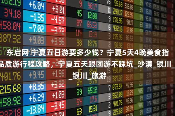 东启网 宁夏五日游要多少钱？宁夏5天4晚美食指南+品质游行程攻略，宁夏五天跟团游不踩坑_沙漠_银川_旅游