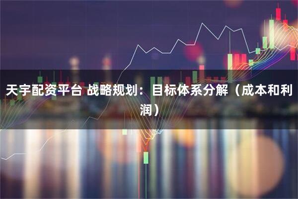 天宇配资平台 战略规划:目标体系分解(成本和利润)